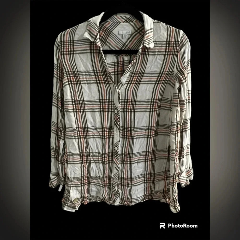 J Jill flannel top size XS
